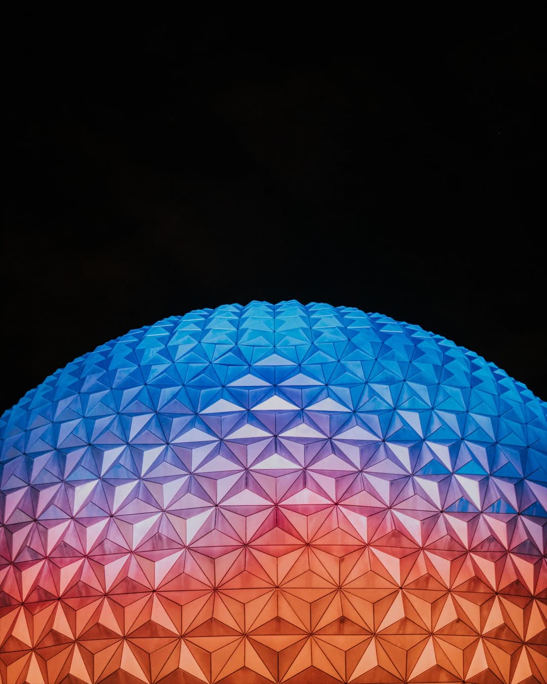 The Spaceship Earth ball at EPCOT